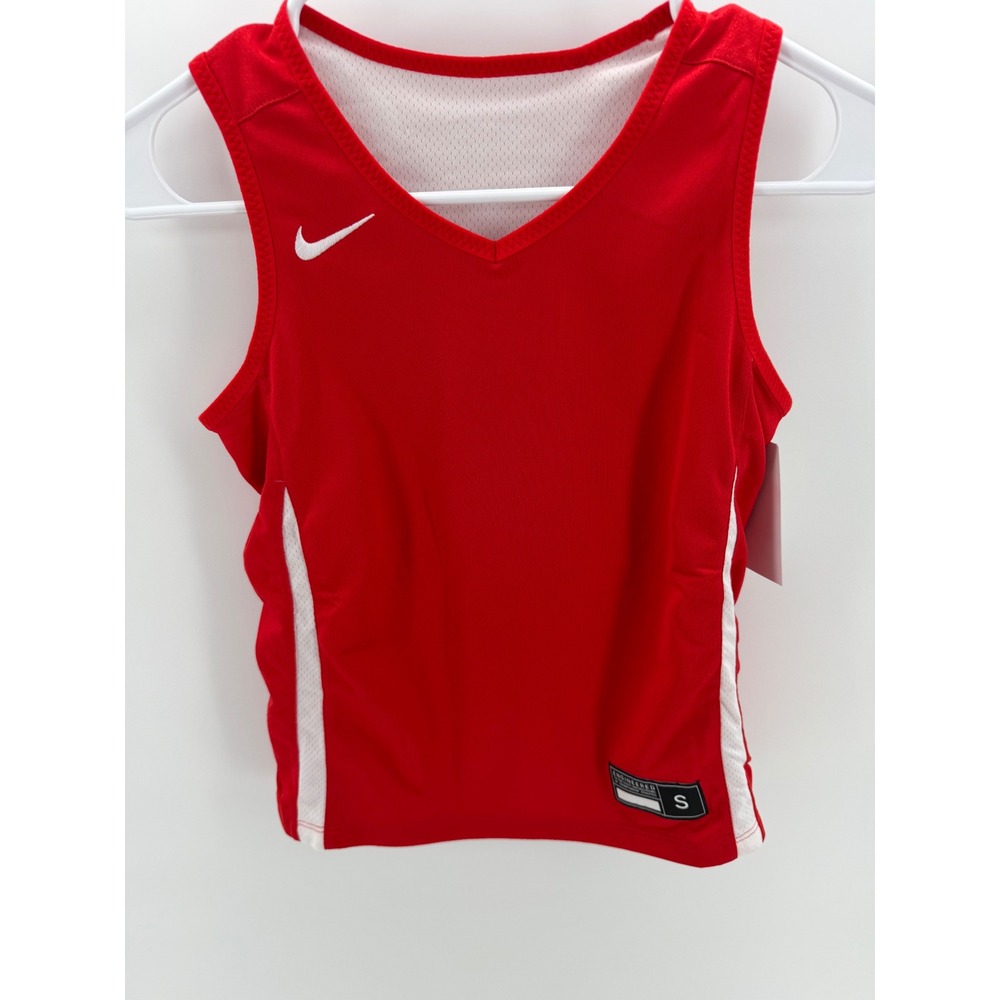 Nike Basketball Jersey Kids Small Red NWT Reversible Mesh DN5269-658